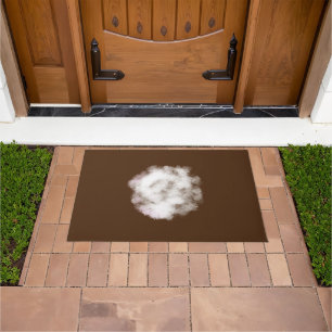 Simple minimal elegant custom logo here company d doormat