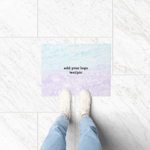 Simple minimal elegant custom logo here company d doormat