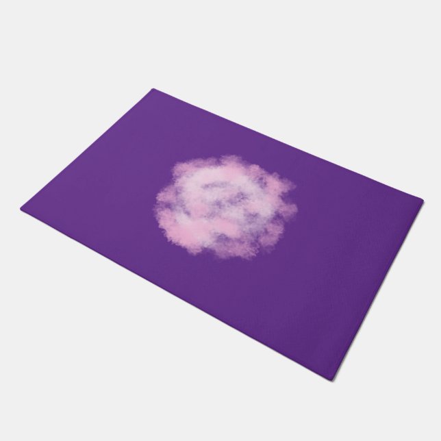 Simple minimal elegant custom logo here company  d doormat (Angled)