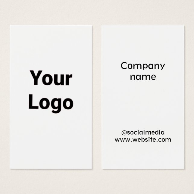Simple minimal elegant custom logo here company  g (Front & Back)