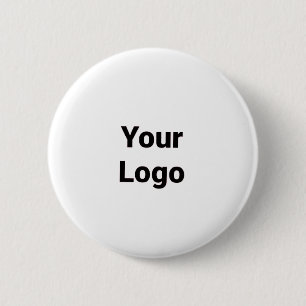 Simple minimal elegant custom logo here company  g 6 cm round badge