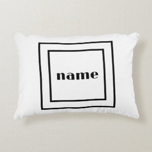 Simple minimal elegant custom logo here company  g decorative cushion
