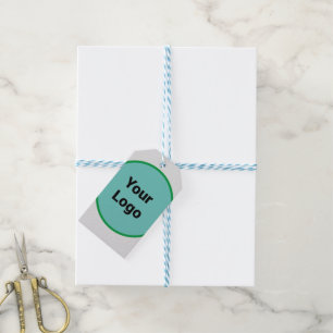 Simple minimal elegant custom logo here company g gift tags