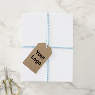 Simple minimal elegant custom logo here company g gift tags