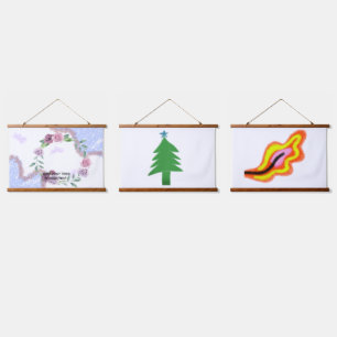 Simple minimal elegant custom logo here company  g hanging tapestry