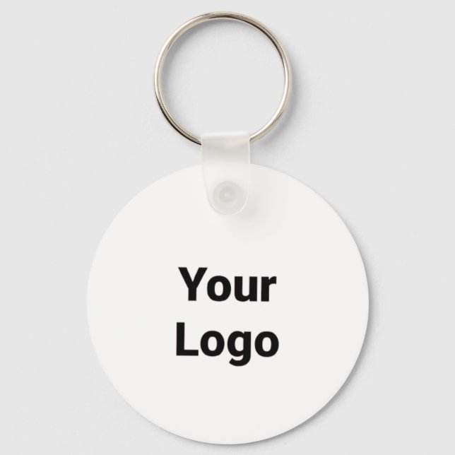 Simple minimal elegant custom logo here company  g key ring (Front)