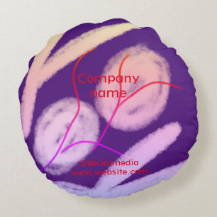 Simple minimal elegant custom logo here company  g round cushion