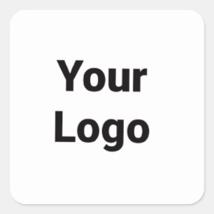 Simple minimal elegant custom logo here company g square sticker