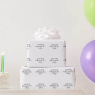 Simple minimal elegant custom logo here company  g wrapping paper