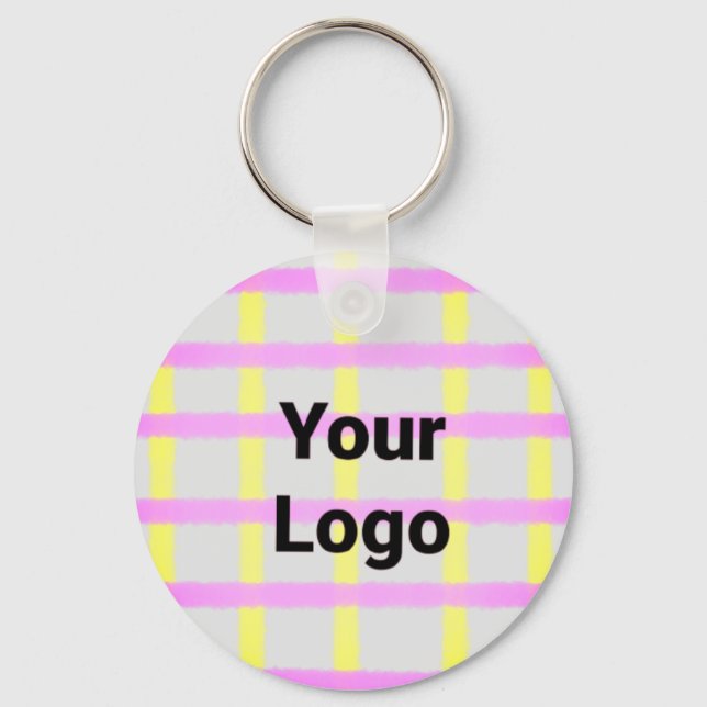 Simple minimal elegant custom logo here company  k key ring (Front)