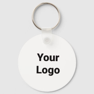 Simple minimal elegant custom logo here company key ring