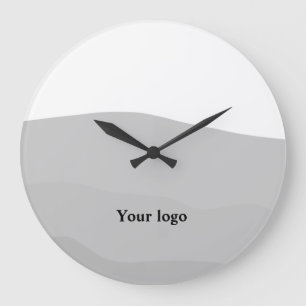Simple minimal elegant custom logo here company  large clock