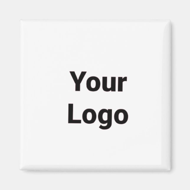 Simple minimal elegant custom logo here company  magnet (Front)