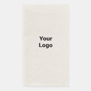 Simple minimal elegant custom logo here company    napkin