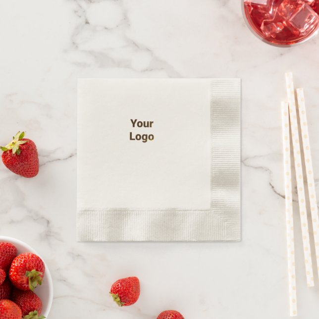 Simple minimal elegant custom logo here company    napkin (Insitu)