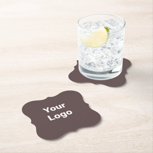 Simple minimal elegant custom logo here company    paper coaster (Insitu)