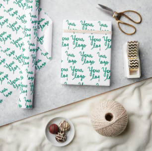 Simple minimal elegant custom logo here company ph wrapping paper