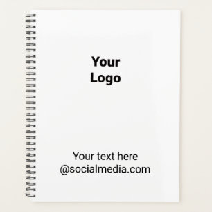 Simple minimal elegant custom logo here company planner