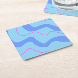 Simple minimal elegant custom logo here company s square paper coaster
