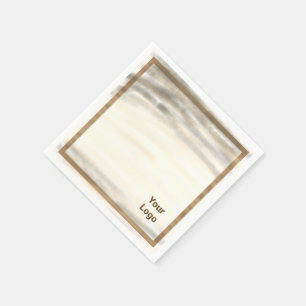 Simple minimal elegant custom logo here company t napkin