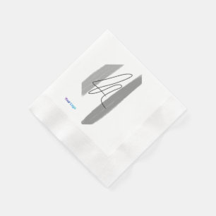 Simple minimal elegant custom logo here company t napkin