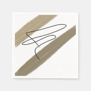 Simple minimal elegant custom logo here company t napkin