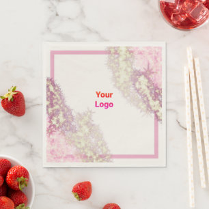 Simple minimal elegant custom logo here company t napkin