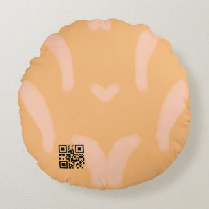 Simple minimal elegant custom logo here company t round cushion