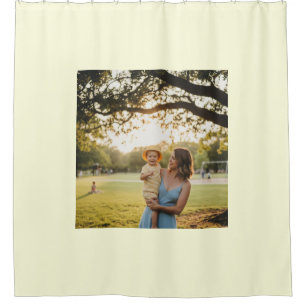 Simple minimal elegant custom logo here company t  shower curtain