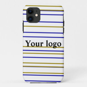 Simple minimal elegant custom logo here company th iPhone 11 case