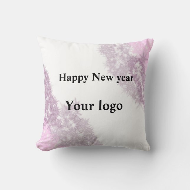 Simple minimal elegant custom logo here company th cushion (Front)