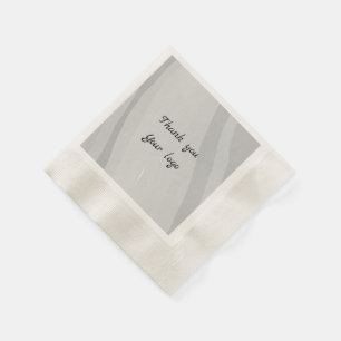 Simple minimal elegant custom logo here company th napkin