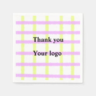 Simple minimal elegant custom logo here company th napkin