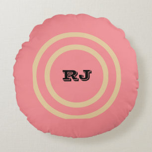 Simple minimal elegant custom logo here company th round cushion