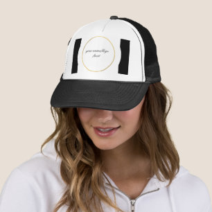 Simple minimal elegant custom logo here company th trucker hat