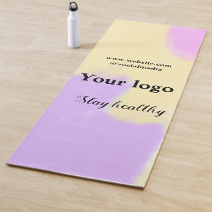 Simple minimal elegant custom logo here company th yoga mat
