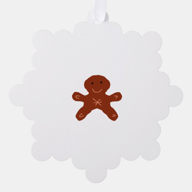 Simple minimal elegant custom logo here company tree decoration card (Front)