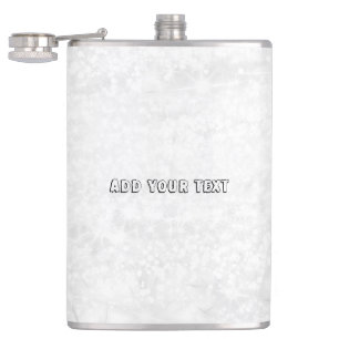 Simple minimal elegant custom logo here company  w hip flask
