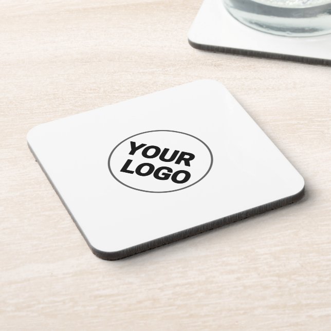 Simple minimal elegant custom logo here company wa coaster (Left Side)