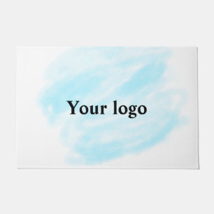 Simple minimal elegant custom logo here company wa doormat