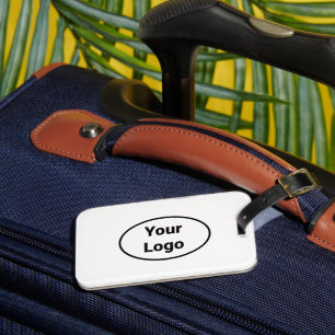 Simple minimal elegant custom logo here company wa luggage tag