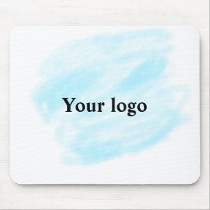 Simple minimal elegant custom logo here company wa mouse mat