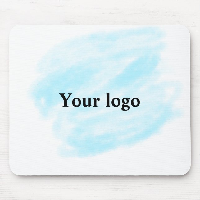 Simple minimal elegant custom logo here company wa mouse mat (Front)