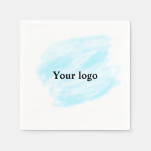 Simple minimal elegant custom logo here company wa napkin