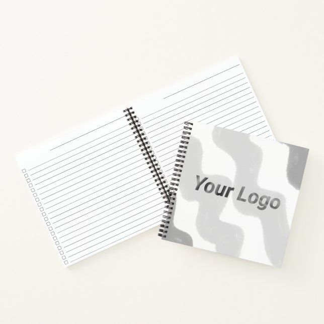 Simple minimal elegant custom logo here company wa notebook (Inside)
