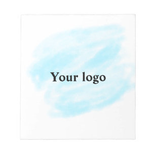 Simple minimal elegant custom logo here company wa notepad