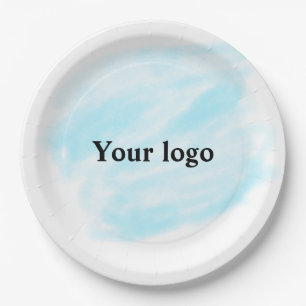 Simple minimal elegant custom logo here company wa paper plate