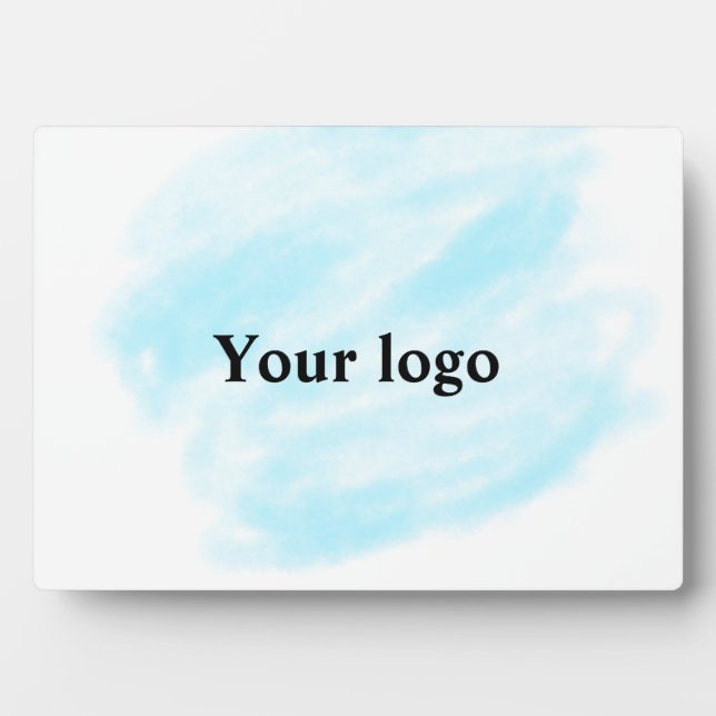 Simple minimal elegant custom logo here company wa plaque (Front)