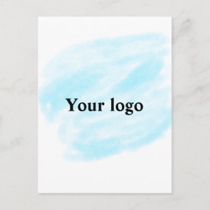 Simple minimal elegant custom logo here company wa postcard