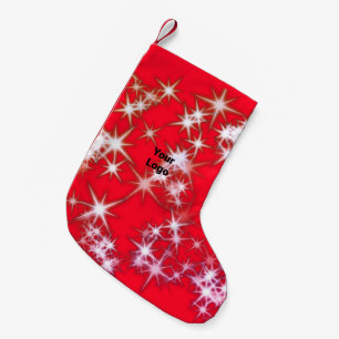 Simple minimal elegant custom logo here company wa small christmas stocking
